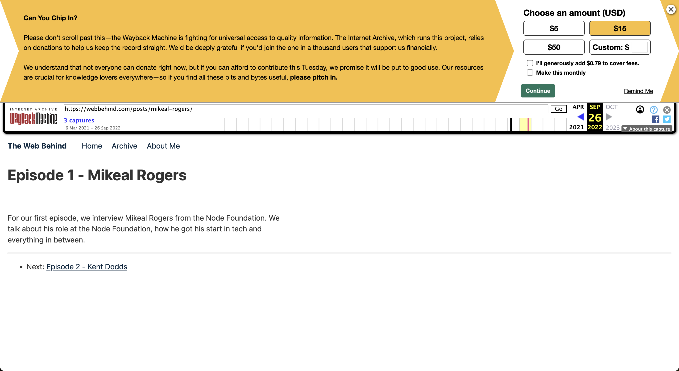 wayback machine web behind